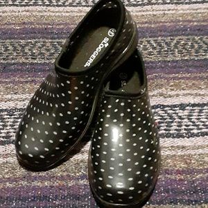 ☔SLOGGERS Polka Dotted Garden/Rain Clogs Size 10